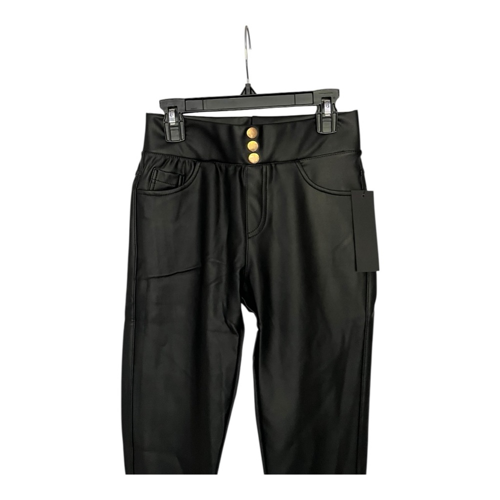 NWT Mcedar Collection Vogues black PU leggings
